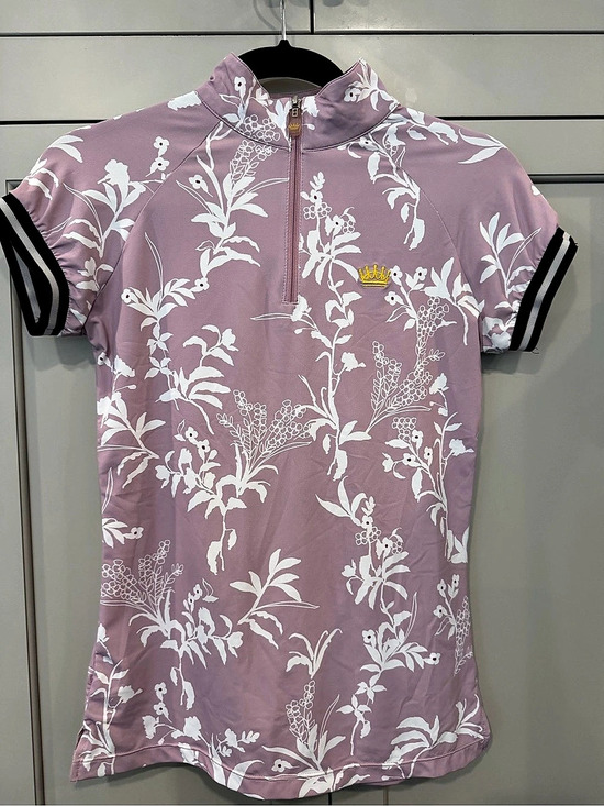 Kastel Denmark Tops - Kastel Denmark Floral equestrian Jersey in Pink & White Size Medium